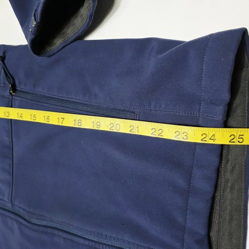 The North Face TNF Apex Men's Softshell Jacket Navy Blue Full Zip Size Small